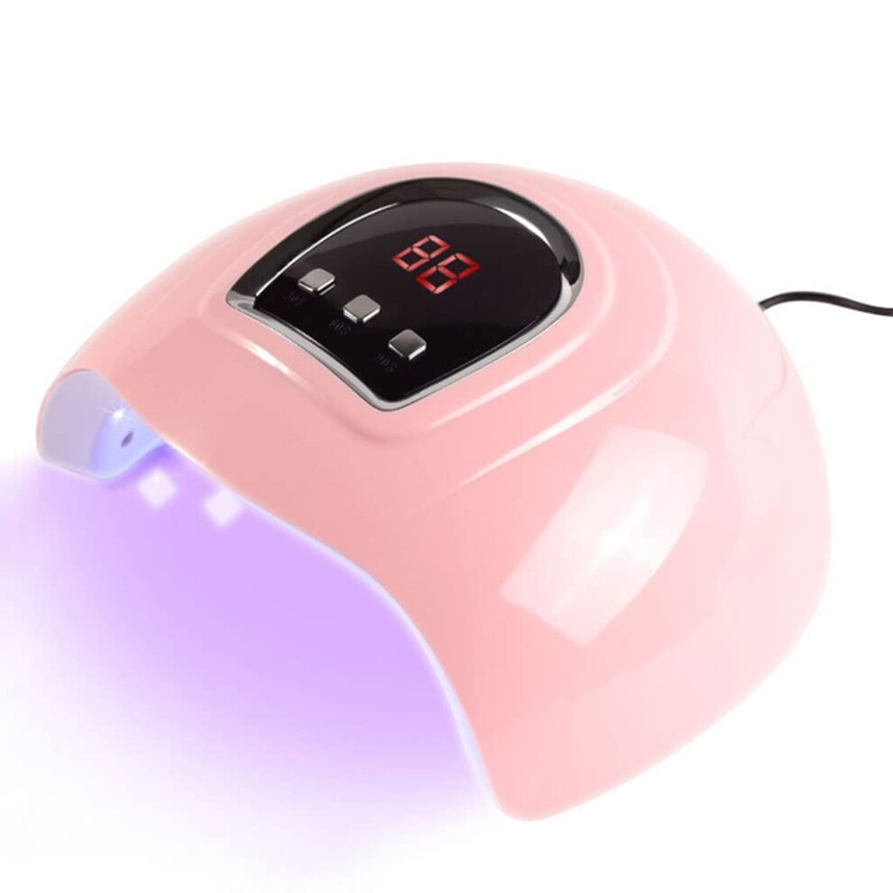 Pink Led Uv Nail Lamp Gel Nail Dryer With Usb Fast Gel Polish Curing For Home Manicure