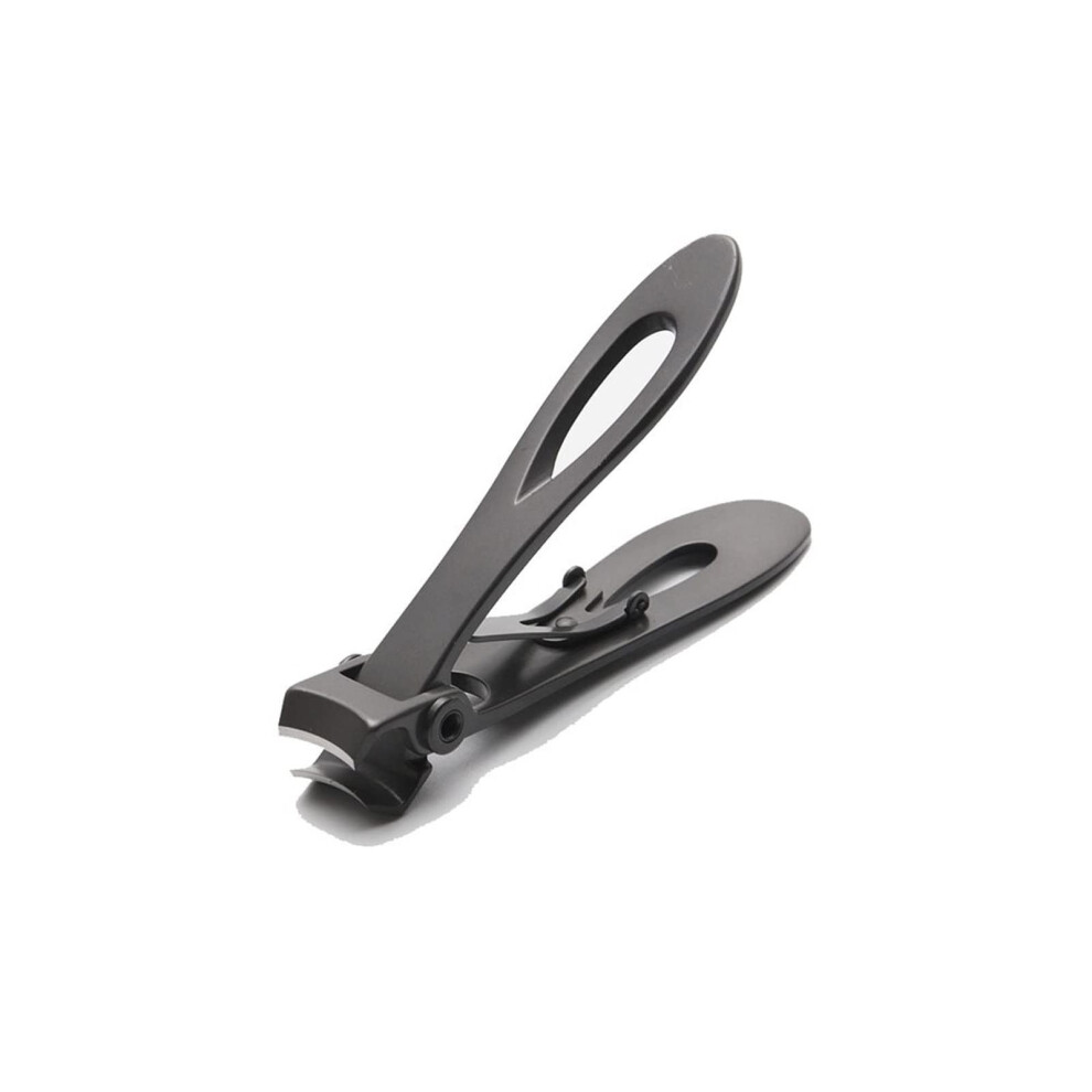 Gray Nail Clippers Stainless Steel For Thick Nails With Wide Opening Ergonomic Grip Large