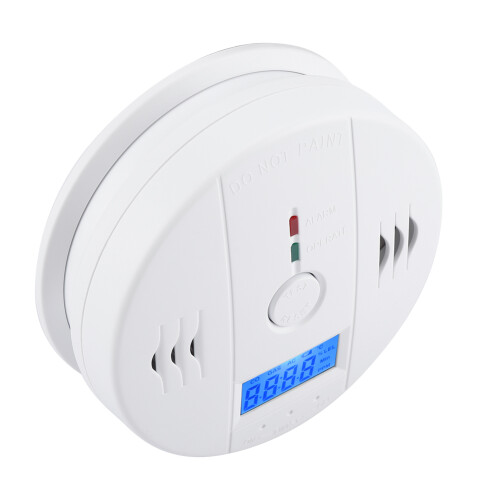 LCD Display Carbon Monoxide Detectors, Battery Powered High Accuracy and Reliability Sensitive CO Sensor Sound Warning UL Standards Real-Time Data 2