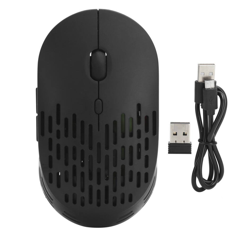 2.4 Ghz Rf Connection Gaming Mouse With Adjustable Dpi Rgb Lighting Lightweight Hollow Shell Rechargeable Battery Silent Click Compatible With Pc Mac 9176269680602
