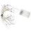 Luci scheletro mini 3 batterie AA LED luce a teschio 15