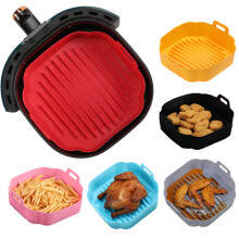Moule à pâtisserie en silicone à double poignée pour friteuse à air Pnellth, résistant à la chaleur et compatible lave-vaisselle, compatible
