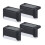 Ηλιακά φώτα Zeceouar Outdoor4Pack, καφέ φώτα LED για σκαλοπάτια για φράχτη βεράντας, 1