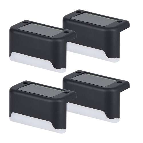 Ηλιακά φώτα Zeceouar Outdoor4Pack, καφέ φώτα LED για σκαλοπάτια για φράχτη βεράντας,