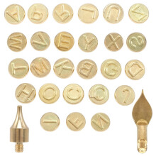 28 Pieces of Wooden Burning Tip Letters Tools Personalized Sets,Used for Carving Craft Wood DIY