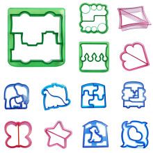 Limei 1Pcs Sandwich Bread Cutters Set for Kids Bento Lunch Box Mold Supplies Fruit Cookie Cutters