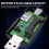 Αναγνώστης καρτών USB Jacenvly6-σε-1Type-C, συμβατός με UBS Type A, USB2.0OTG για Smartphone, PC, Ψηφιακή 4