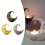 Μεταλλικό κηροπήγιο Zriyin Moon σε σχήμα κηροπήγιου, ρομαντικό, λευκό 4