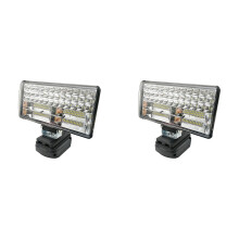 2X LED Work Lights Flashlight Electric Torch Spotlight for 18V Li-Ion Battery Adapter BL1815 BL1830 -8 Inch
