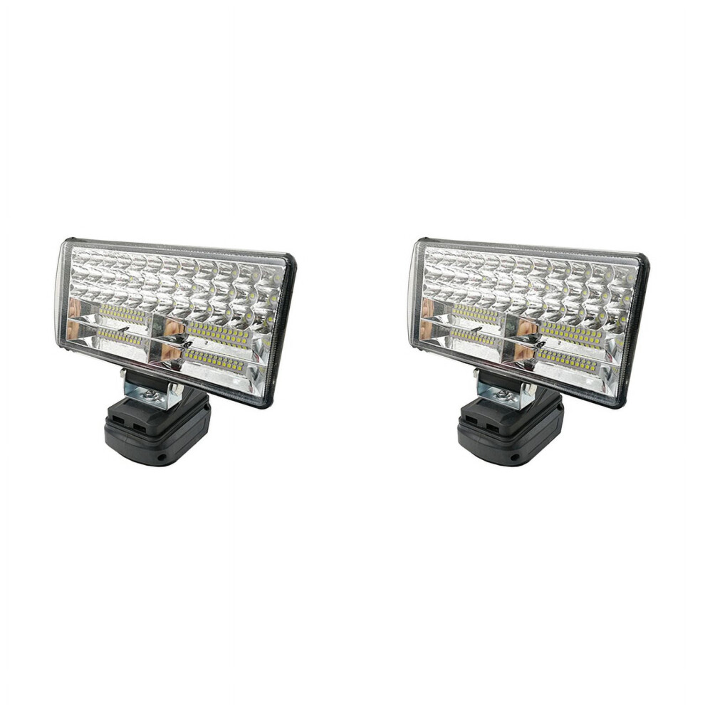 2X Led Work Lights Flashlight Electric Torch Spotlight For 18V Li-Ion Battery Adapter Bl1815 Bl1830 -8 Inch 9499224739826