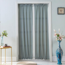 Cortinas elegantes para portas francesas, cortinas blackout com isolamento térmico, protegem a privacidade da família, adequadas para janelas,