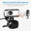 Prettyui Περιστρεφόμενη Κάμερα Webcam USB2.0HD με Μικρόφωνο για Φορητό Υπολογιστή Desktop480P 4