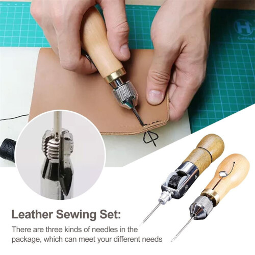 DIY Leather Sewing Awl Thread Kit Manual Sewing Machine Speedy Stitcher} м νι M8I0 2
