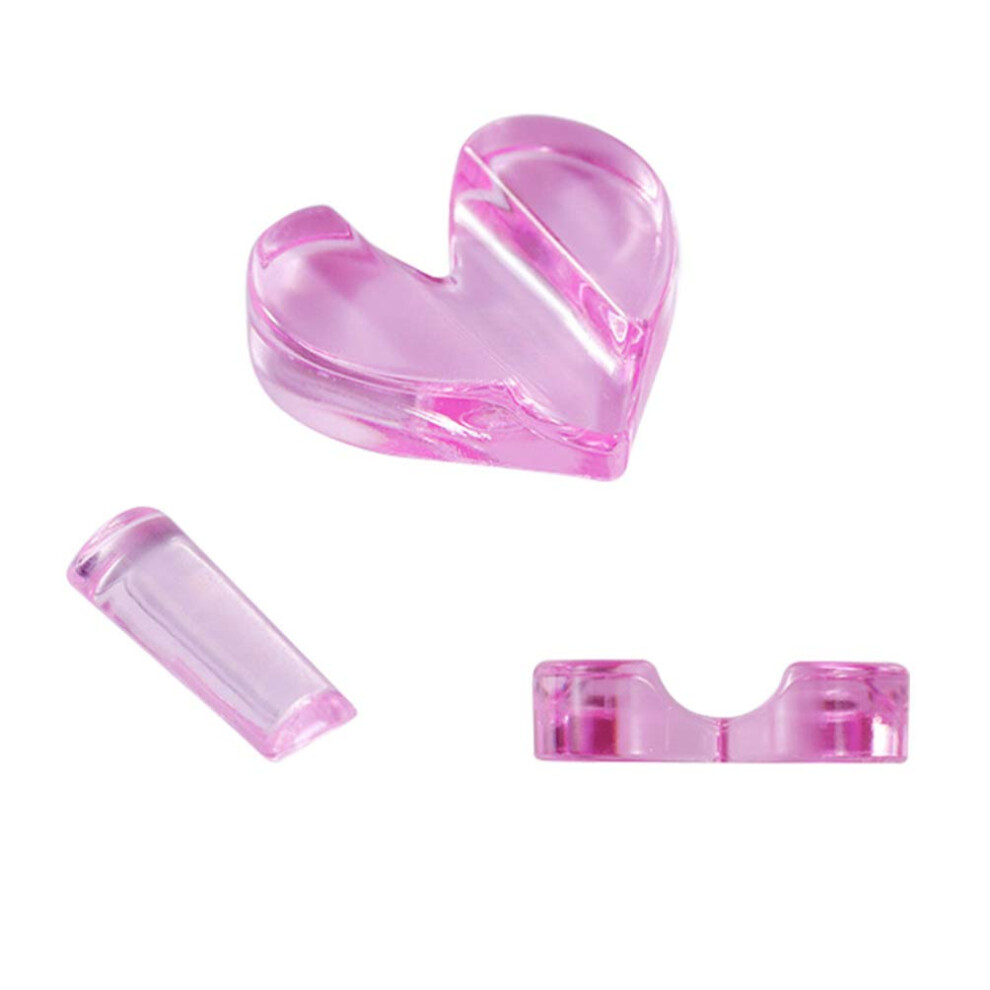 Nail Art Embossed Mold Set with Heart Shape Resin Nail Press Tool for Precise Salon DIY Use