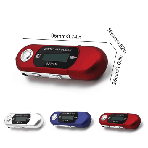 Mini MP3-afspiller Lille USB-stick Flersproget LCD-musik (B) 2