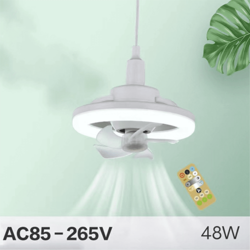 Ανεμιστήρας οροφής 48W με τηλεχειριστήριο LED, περιστρεφόμενος ηλεκτρικός 2