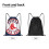 Τσάντα Boston Classic με κορδόνι, πτυσσόμενη, αθλητική, γυμναστικής, τσάντα με κορδόνι, 5