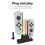 Controlleroplader kompatibel med Nintendo Switch og OLED til Joy-Con, opladningsdock til Joy-Con og Pro Controller med indikator 3