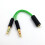 HOTYA Earphone Audio Cable Headphone Adapter Splitter Headset Microphone for compatible with Razer Computers 5