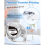P12 Label Maker Machine Bluetooth Label Printer Support Multiple Material Labels,with 4 Pack White Label Tape 5