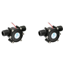 2X Hydro Generator 12V 10W DC Veden virtausgeneraattori Turbiinigeneraattori Vesivoimainen Vesijohtoveden virtaus Hydraulinen Tee-se-itse