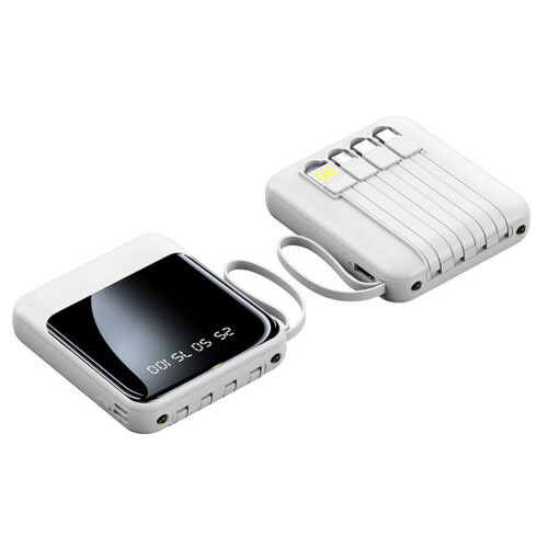 Φορητός φορτιστής JilgTeok 20000mAh, ενσωματωμένο καλώδιο, γρήγορη φόρτιση USB C, συμπαγής 1