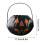 Κουβάς κολοκύθας για το Halloween με λαβές και φως, καλάθι με γλυκά, κουβάδες για σνακ, 7