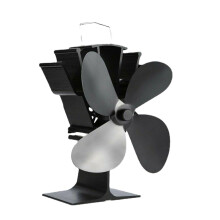 Efficient Heat Circulation Fan for Wood Stoves, Upgrade 4 Blades Ensuring Quiet Operation And Overheat Protection, Heat-Powered Fan For Improved