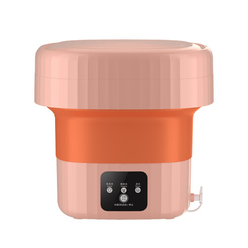 Foldable Design for Space-Saving Storage, Portable Mini Washer with Spin Basket Function and Ultraviolet Purification, Offers High-Capacity Cleaning