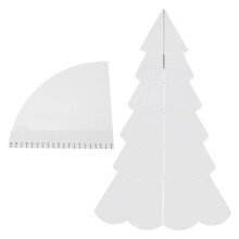 DIY Craft Cutting Templates, Clear Acrylic Craft Sheets: Transparent Color Allows Clear View Of Fabric, Exquisite Christmas Tree Shape, Suitable For