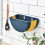 Innovative Collapsible Kitchen Bin, Semi-Circular Shape For Space-Saving Design Hanging Trash Can, Beige 8