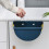 Innovative Collapsible Kitchen Bin, Semi-Circular Shape For Space-Saving Design Hanging Trash Can, Beige 6