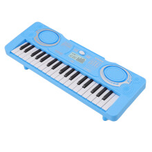 Piano électronique bleu pour enfants à 37 touches - Instrument musical et éducatif