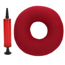 Hypoallergenic Donut Pillow, 14" Inflatable Doughnut Cushion for Bedsores, Easy To Inflate for Quick Setup on Office Chair Wheelchair Car, 2 Colors