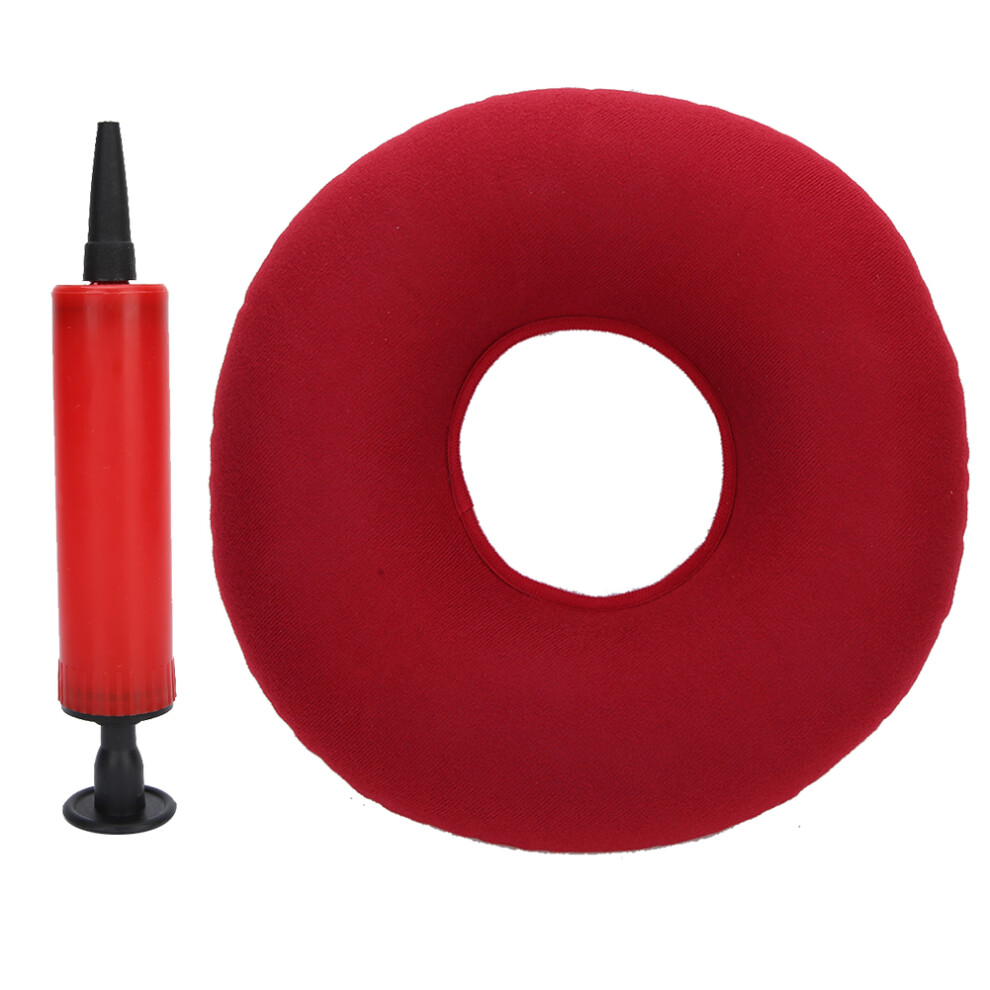 Hypoallergenic Donut Pillow, 14" Inflatable Doughnut Cushion for Bedsores, Easy To Inflate for Quick Setup on Office Chair Wheelchair Car, 2 Colors