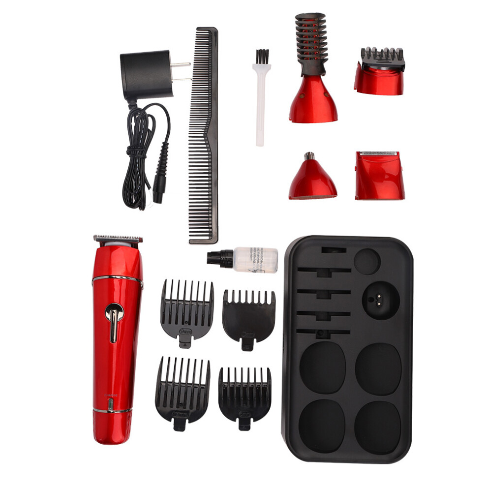 Rechargeable Electric Shaver, Professional Beard Trimmer With Brushless Motor Clippers And Waterproof IPX6, Cordless Nose Trimmer For Men