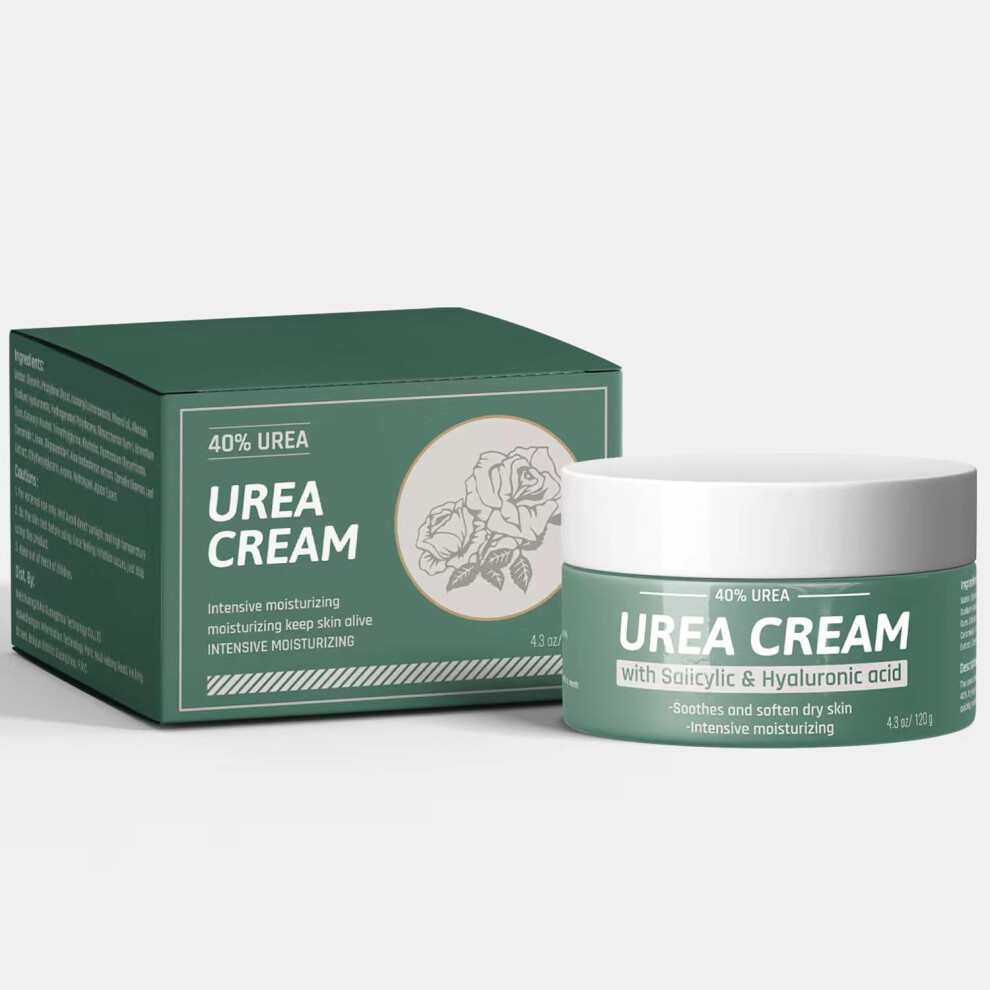 Cream Urea Foot 40% For Dry Cracked Feet, Heel And Rough Skin Softening, 4.3Oz