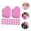 100pcs Double Sided Nail File Block Heart Shape Sponge Buffer for Manicure Pedicure 4