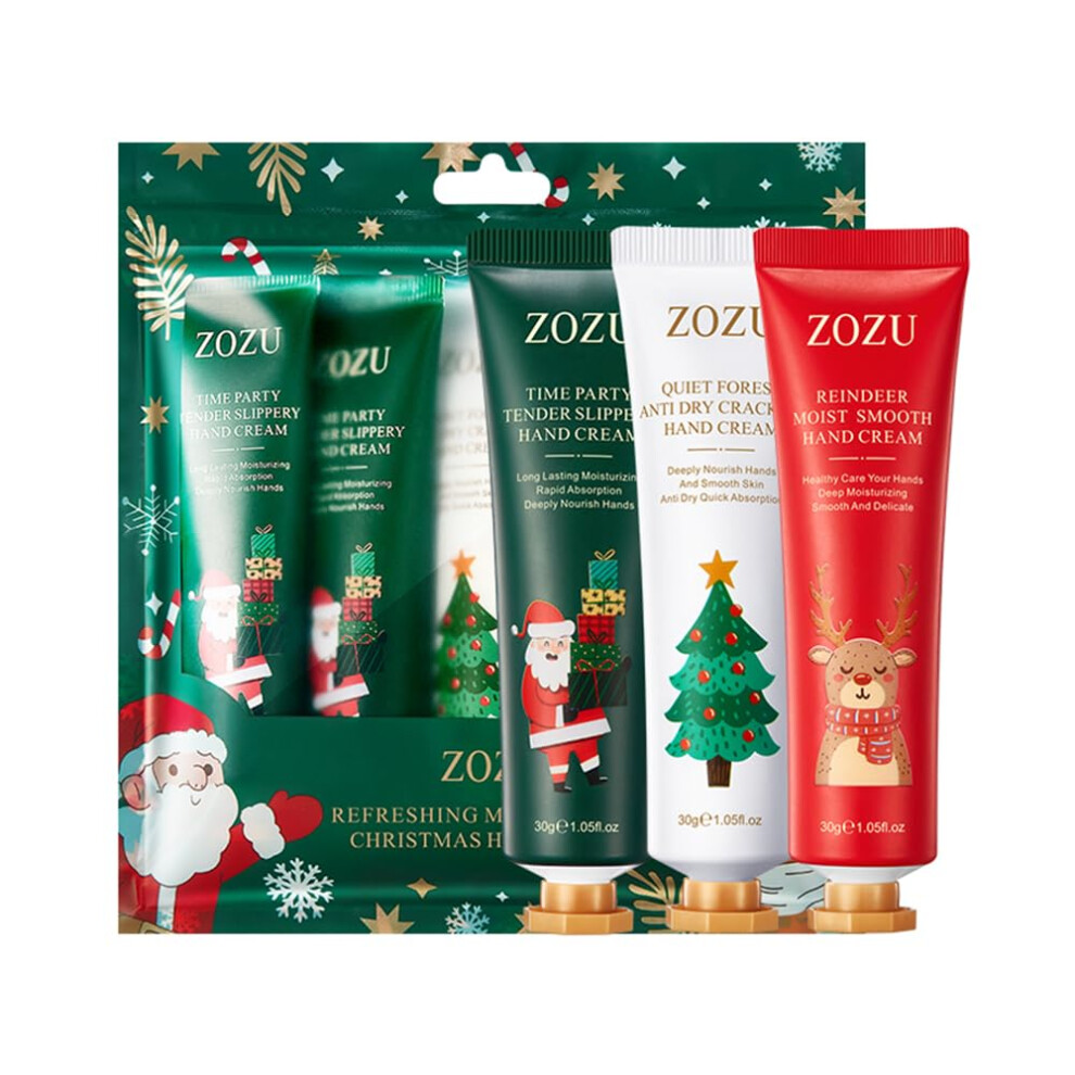 Hand Cream Gift Set with Shea Butter, Moisturizing Travel Size Lotion for Dry Cracked Hands, 5x30ml