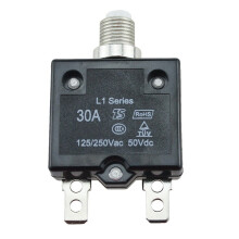 Interruptor de protección contra sobrecarga para panel de disyuntores rearmables de 5A/10A/15A/20A/30A