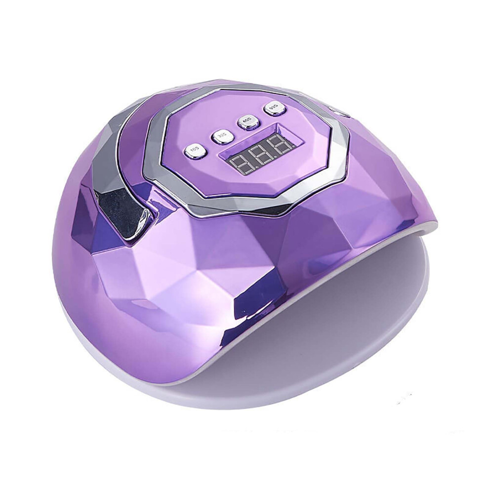 Purple 280W Uv Led Nail Lamp Gel Nail Dryer With Timer Digital Display For Fast Curing Home Salon Use