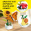 Ensemble de construction de bouquets de fleurs, jouets de construction de fleurs, blocs de construction de fleurs, projet créatif pour la 4