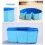 dadypet Collapsible Plastic Hamster Rabbit Baby Pool, Blue 4