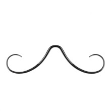 14G bajuszgyűrű, 316L acél septum, bajusz orrgyűrű, piercing ékszer, septum piercing akasztó