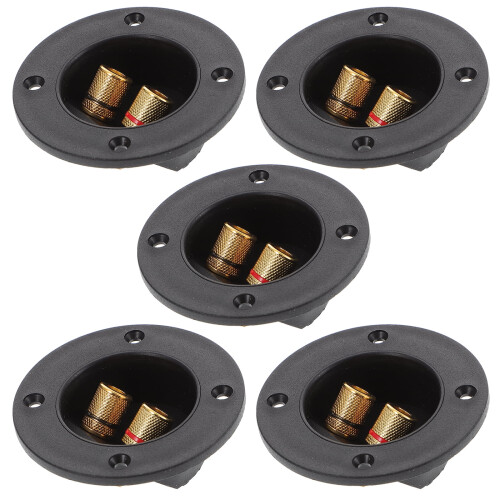 DSH5pcs DIY Οικιακό στερεοφωνικό αυτοκινήτου Κουτί ηχείων 2 δρόμων Ακροδέκτης 1