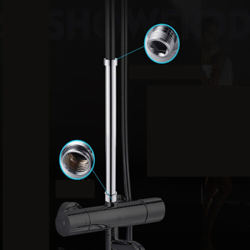 Tubo extensor para chuveiro, barra de elevação 2 2 20cm 1