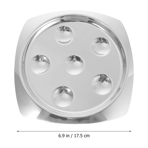 Assiette à escargots S Tableware en acier inoxydable, style français 1