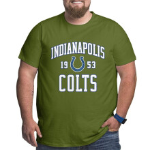 Colts miesten isot ja pitkät urheilujalkapallojoukkueen logolla varustetut lyhyet hihat baseball-faneille tarkoitetut T-paidat