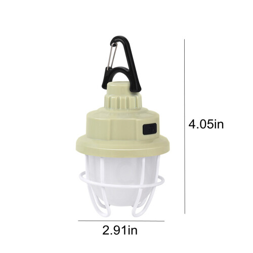 Φανάρι κάμπινγκ LED YOBOLK, επαναφορτιζόμενο κρεμαστό φως με γάντζο, συμβατό με 2
