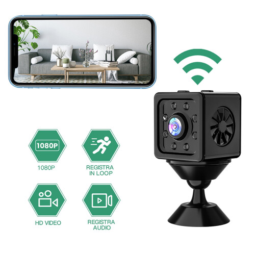 Security Camera Indoor,Compact Indoor Plug-In Smart Security Camera,1080p HD Video,Night Vision,Motion Detection,Two-Way Audio, Up